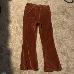 Corduroy Burgundy American eagle Flare jeans